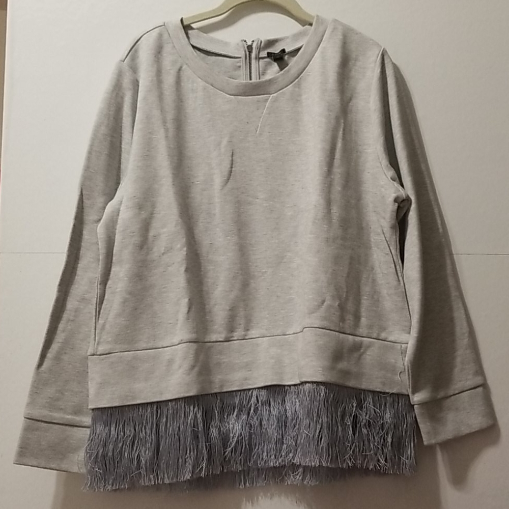 J.crew sweatshirt with fringe